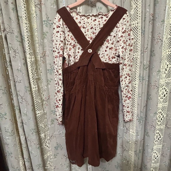 Matilda Jane Just Imagine Arya Micro Cord Jumper Dress & Lettuce Hem Top Set 8 - Picture 5 of 11